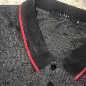 Authentic Vintage Gucci monogram GG polo
